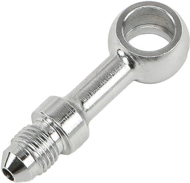 Goodridge chrome straight banjo fitting for brakes, 3/8 inch size, used in automotive brake systems.
