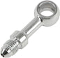 Goodridge chrome straight banjo fitting for brakes, 3/8 inch size, used in automotive brake systems.