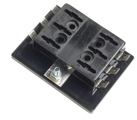 Grote 6-slot fuse panel for electrical systems, featuring clearly visible fuse slots and sturdy construction.