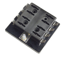 Load image into Gallery viewer, Grote Fuse Panel with 8 slots, electrical component for circuit protection, shown with open fuse slots and wiring.