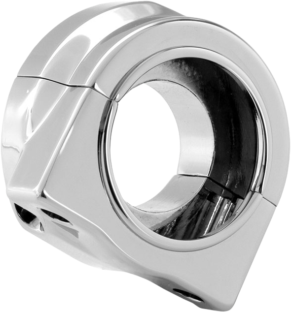 Chrome Hawg Halters Inc throttle housing with dual cable thread-in, designed for motorcycle throttle control.
