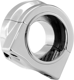 Chrome Hawg Halters Inc throttle housing with dual cable thread-in, designed for motorcycle throttle control.