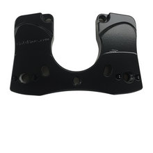 Load image into Gallery viewer, Black HeliBars Handlebar Bridge Riser for Yamaha motorcycles, showcasing the sturdy riser with detailed design.