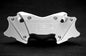 HeliBars handlebar risers 281-0205, black risers mounted on motorcycle handlebars for improved riding comfort and control.