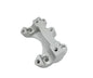 Silver HeliBars handlebar risers with Ram ball mount for motorcycles, designed to improve riding comfort and handlebar height.