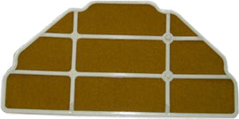 Hiflofiltro Air Filter 551-2602 for motorcycle, cylindrical shape, pleated filter element, black and metal construction.