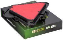 Load image into Gallery viewer, Hiflofiltro Air Filter 551-2918 for motorcycle engine air intake, showing the black filter element and mounting frame.