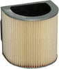 Hiflofiltro Air Filter 551-4504 for motorcycle, showing the clean, black pleated filter element with brand labeling visible.