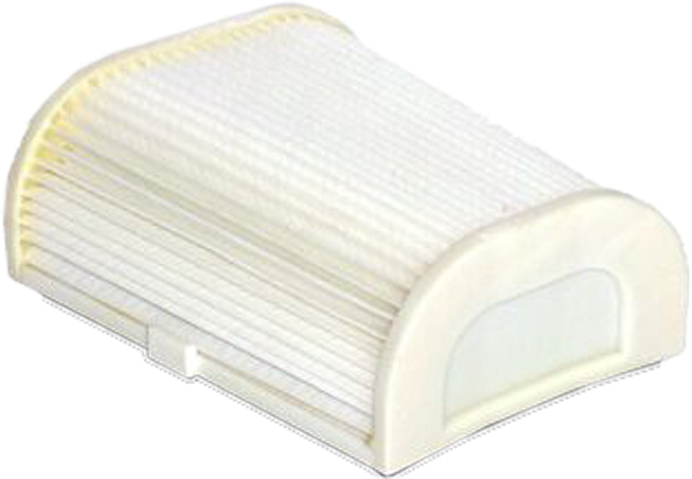 Hiflofiltro Air Filter 551-4702 for motorcycles, showing a clean, rectangular air filter with pleated filtering material.