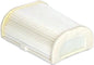 Hiflofiltro Air Filter 551-4702 for motorcycles, showing a clean, rectangular air filter with pleated filtering material.