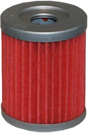 Hiflofiltro Oil Filter 550-0132, a replacement oil filter for motorcycles, showing the brand logo and filter design.