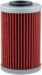 Hiflofiltro Oil Filter 550-0155 for motorcycle engines, showing the cylindrical filter with branding and part number.