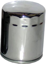 Load image into Gallery viewer, Hiflofiltro Chrome Oil Filter 550-0170C, durable motorcycle oil filter with chrome finish, designed for efficient engine oil filtration.