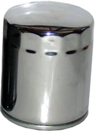Hiflofiltro Chrome Oil Filter 550-0170C, durable motorcycle oil filter with chrome finish, designed for efficient engine oil filtration.