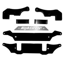 Charger l'image dans la galerie, High Lifter Products lift bracket kit for Polaris vehicles, showing sturdy mounts and brackets for enhanced lifting performance.