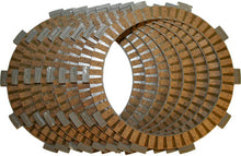 Load image into Gallery viewer, Hinson Fiber Clutch Plates Kit with eight plates, shown in a close-up image of the clutch components.
