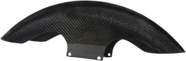 Hofmann carbon fiber shorty fender front body part for Harley Davidson FLH 2014-2022, featuring lightweight carbon fiber construction.