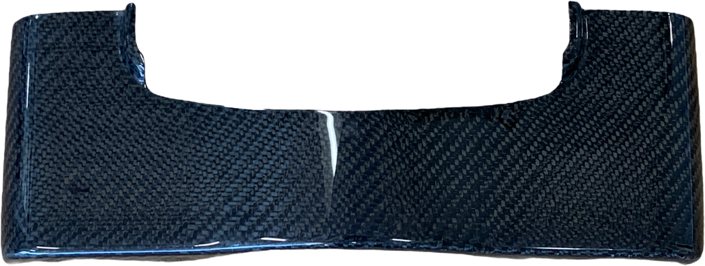 Hofmann carbon fiber lower steering tree cover for models 2015-2022, durable steering component with a sleek black finish.
