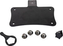 Load image into Gallery viewer, Hofmann black laydown license plate mount with secure bracket for easy installation on vehicles