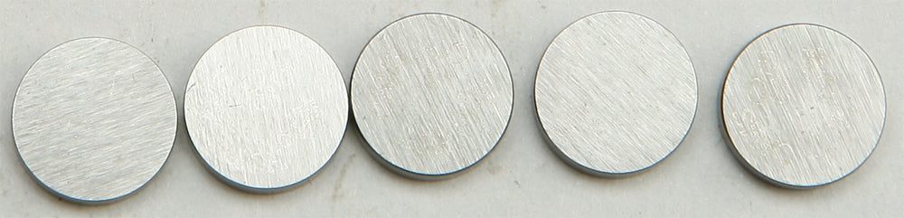 Hot Cams engine valve shims, 8.90x2.20mm, set of 5, for motorcycle engine maintenance, shown in the image.