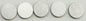 Hot Cams engine valve shims, 8.90x2.20mm, set of 5, for motorcycle engine maintenance, shown in the image.