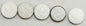 Hot Cams engine valve shims, 8.90x2.28mm, 5-pack, durable engine components for motorcycle or automotive maintenance.