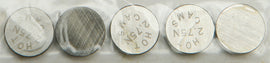 Hot Cams engine valve shims, 9.48x2.75mm, set of 5, designed for precise engine valve clearance adjustment.