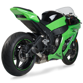 Hotbodies Racing ABS undertail in gloss black for Kawasaki motorcycle, designed for a sleek, custom look.
