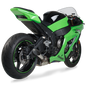 Hotbodies Racing ABS undertail in gloss black for Kawasaki motorcycle, designed for a sleek, custom look.