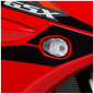 Hotbodies Racing flush mount signal with clear lens, designed for motorcycle lighting, model 564-2503.