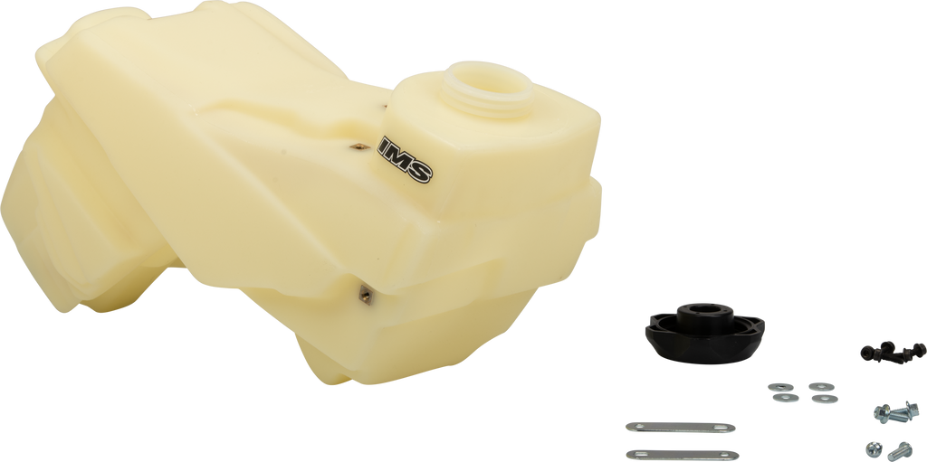 IMS Fuel Tank Natural 3.8 Gal body with a durable plastic exterior, designed for efficient fuel storage and transportation.