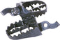 IMS Super Stock Foot Pegs for motorcycle foot controls, black metal with textured surface for grip.