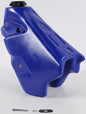 Blue IMS Fuel Tank 3.0 gallons, lightweight and durable, with secure fittings, designed for efficient fuel storage.
