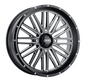 Black ITP Momentum Wheel 18x6.5 with 4/137 bolt pattern and +2.5 offset, featuring a 10mm offset for off-road vehicles.