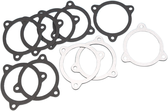James Gasket air cleaner backplate gasket for touring bikes, paper material, shown in a close-up image.