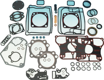 James Gasket motor gasket kit with metal base gaskets for Evo engines, includes multiple seal and gasket components.
