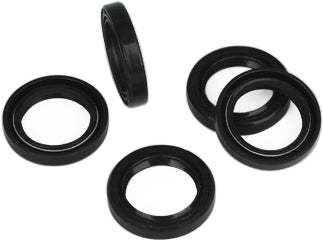 James Gasket oil seal cam gear rubber gasket set, showing close-up of black rubber seals for automotive engine repair.