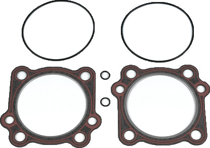 James Gasket twin cam 88 cylinder head gasket and O-ring kit with base seals, part 17047-98, for Harley Davidson engines.