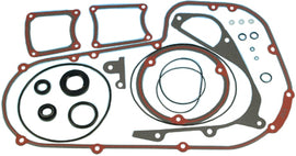 James Gasket primary cover gasket for Harley Davidson Evo FXR, black rubber seal with metal edges, designed for engine protection