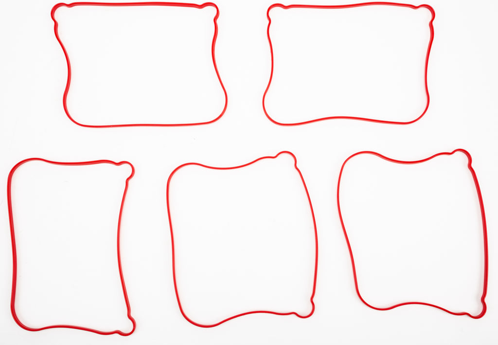 James Gasket rocker cover outer gasket set with five seals, compatible with 17362-07 and 681-5270 engine models.