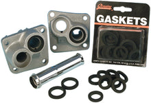 Load image into Gallery viewer, James Gasket rubber gasket and seal kit with pushrod cover for engine repair, featuring black rubber components and detailed packaging.