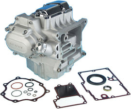 James Gasket transmission gasket kit for Dyna 6-speed models, includes trans gasket and seals for motorcycle engine repair.
