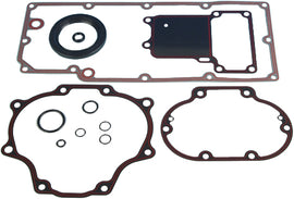 James Gasket Twin Cam touring gasket kit with transmission gaskets and seals for Harley Davidson models.