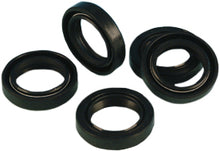 Load image into Gallery viewer, James Gasket transmission to starter softail gasket set with five black rubber seals for Harley Davidson motorcycles.