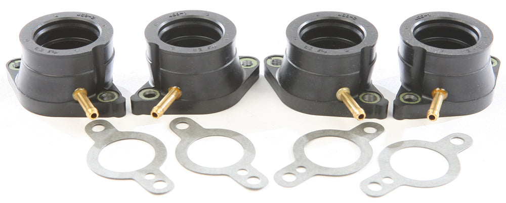 K&L Carburetor Boot and Holder for intake and fuel system, model 111-6115, shown on a motorcycle engine.