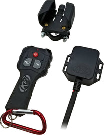Wireless remote control accessory from KFI Products, model 30-0015, featuring buttons and sleek design for easy operation.