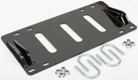 KFI Products ATV plow mount kit with brackets, designed for secure attachment to ATV frames for snow plowing.
