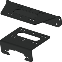 Load image into Gallery viewer, KFI Products winch mount bracket model 10-2170, durable black metal construction for off-road winch installation.