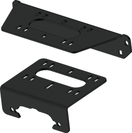 KFI Products winch mount bracket model 10-2170, durable black metal construction for off-road winch installation.