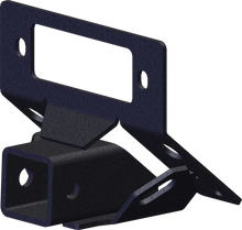 Load image into Gallery viewer, KFI Products lower 2-inch receiver mount bracket for ATV or UTV, durable steel construction with black finish.
